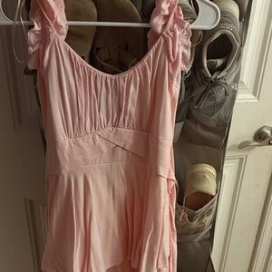 Elegant Pink Mini Dress